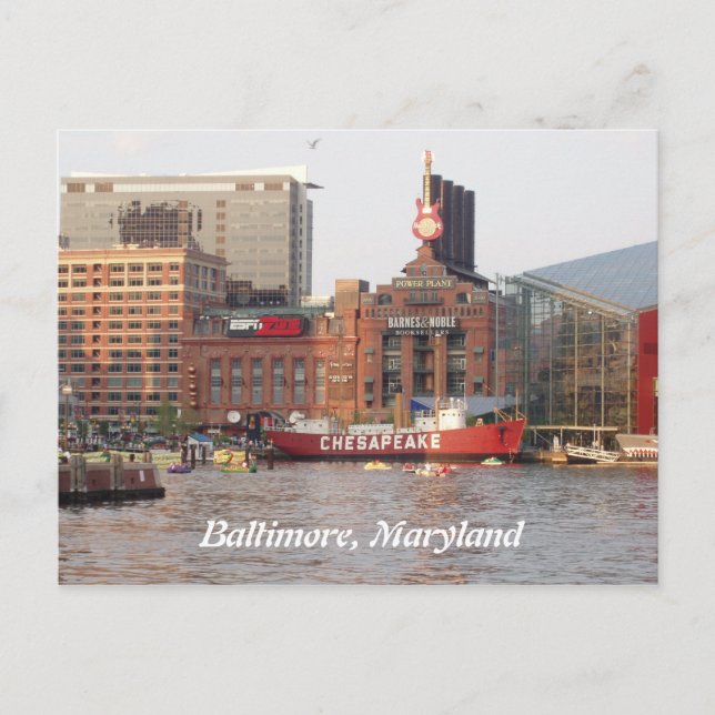 Baltimore, Maryland Postcard Postkarte (Vorderseite)