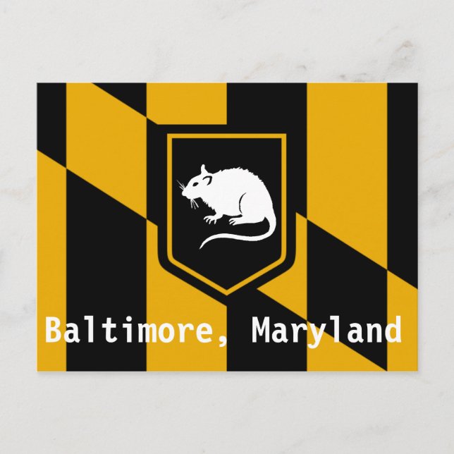 Baltimore Maryland Postkarte (Vorderseite)