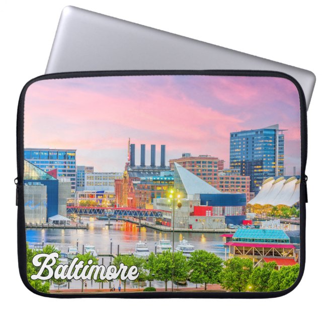 Baltimore, Maryland, Vereinigte Staaten Laptopschutzhülle (Vorderseite)