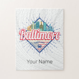 Baltimore Maryland Vereinigte Staaten Skyline Vint