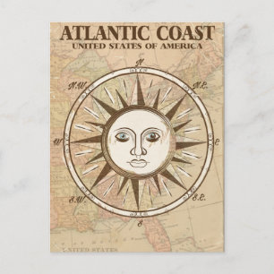 Baltimore Maryland Vintage nautische Reise-Poster Postkarte