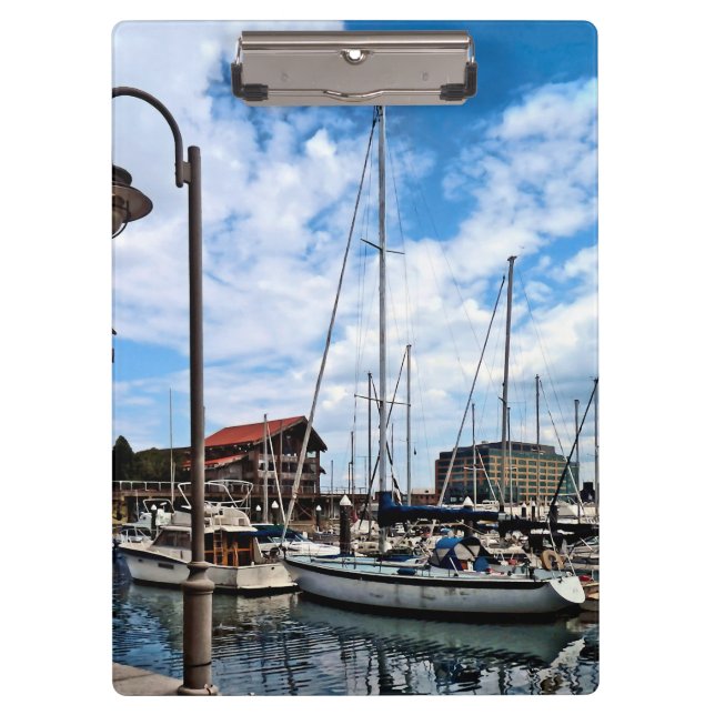 Baltimore MD - Marina in der Nähe von Fells Point Klemmbrett (Vorderseite)