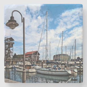 Baltimore MD - Marina in der Nähe von Fells Point Steinuntersetzer