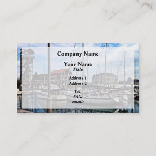 Baltimore MD - Marina in der Nähe von Fells Point Visitenkarte