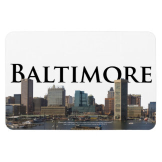 Baltimore MD Skyline mit Baltimore im Sky Magnet