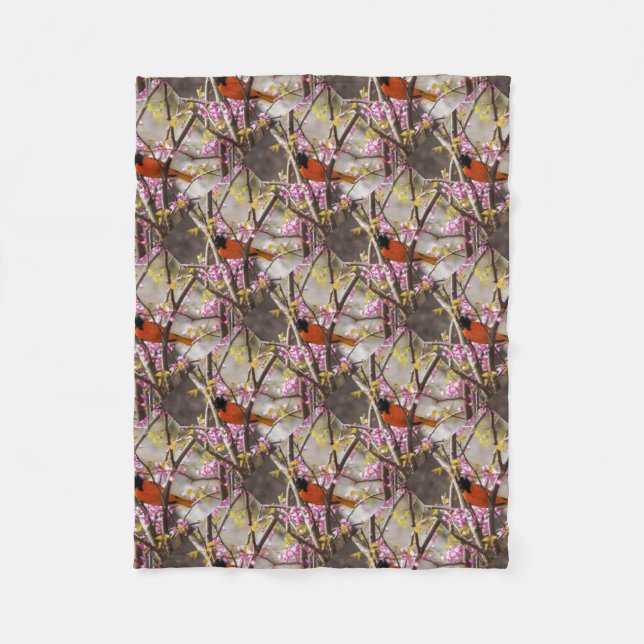 Baltimore Oriole Fleecedecke (Vorderseite)