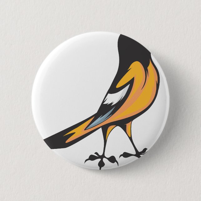 Baltimore Oriole-Vogel Button (Vorderseite)