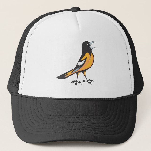 Baltimore Oriole-Vogel Truckerkappe (Vorderseite)