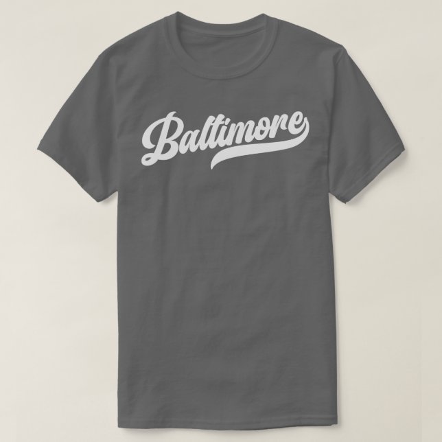 Baltimore Retro Baltimore Ravens T-Shirt (Design vorne)