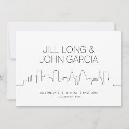 Baltimore Save the Date Einladung