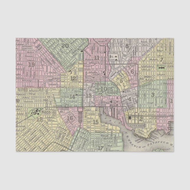 Baltimore Seidenpapier (Vorderseite)