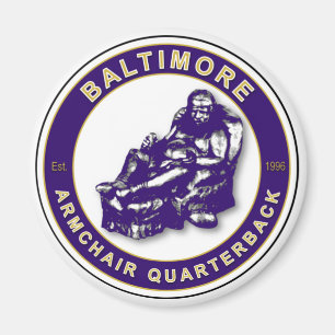 Baltimore Sessel Quarterback Football Magnet