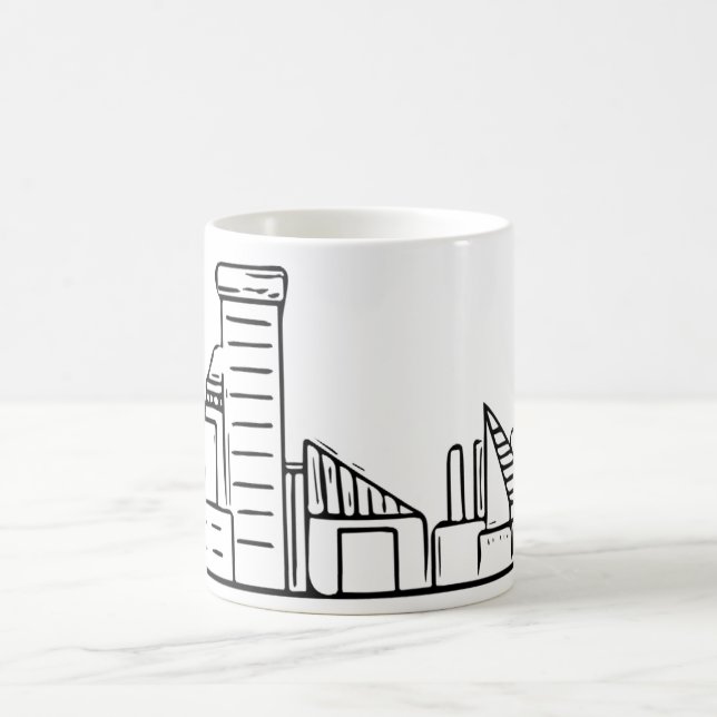 Baltimore-Skyline Kaffeetasse (Mittel)