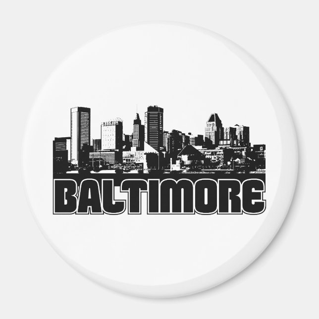 Baltimore Skyline Magnet (Vorne)