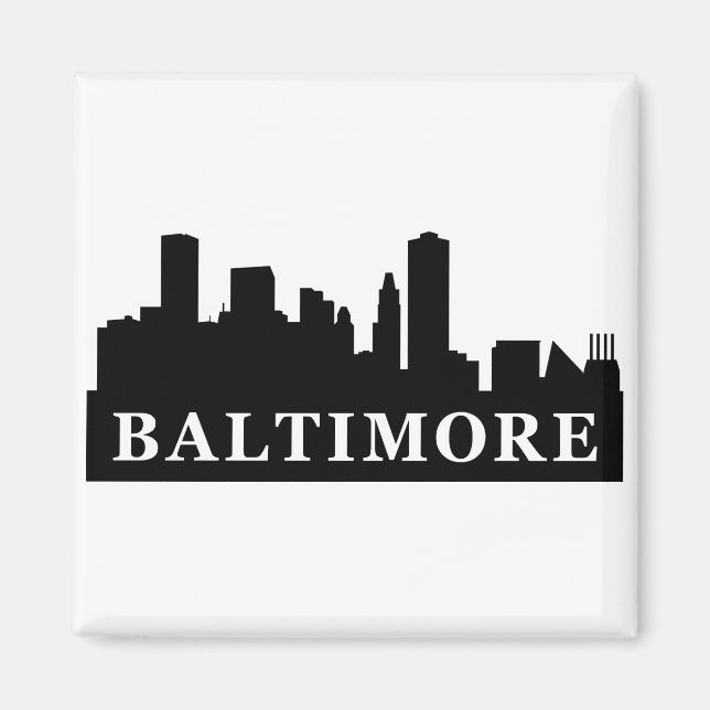 Baltimore Skyline Magnet (Vorne)