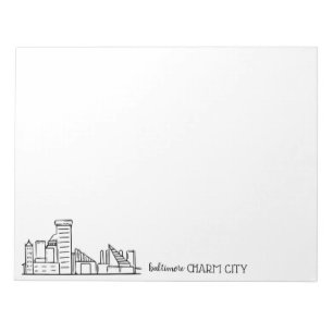 Baltimore-Skyline Notizblock