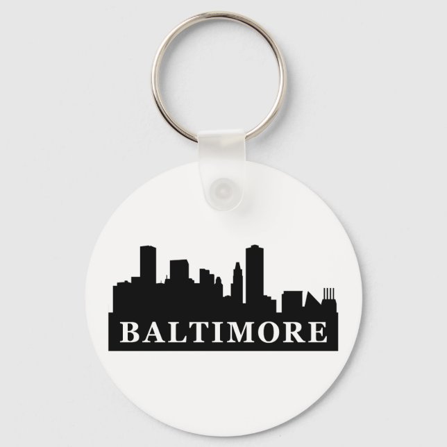 Baltimore Skyline Schlüsselanhänger (Vorderseite)