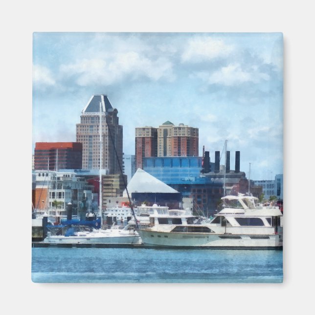 Baltimore Skyline und Hafen Magnet (Vorne)