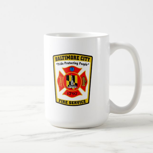 Baltimore-Stadt-Feuerwehr-Tasse Kaffeetasse (Rechts)