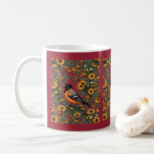 Baltimore-Trivialer Vogel und Schwarzäugige Susann Kaffeetasse