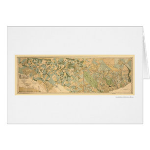Baltimore- u. Ohio-Eisenbahn-Karte 1890