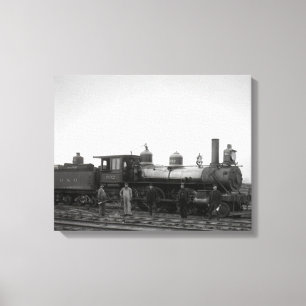 Baltimore- und Ohio-Eisenbahn-Motor # 932 Leinwanddruck