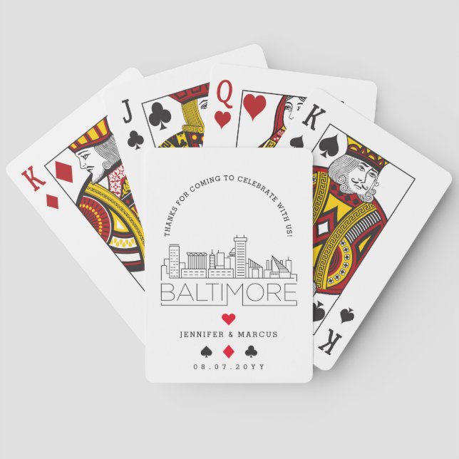 Baltimore Wedding | Heart Sweet Card Suite Spielkarten (Rückseite)