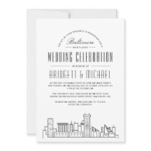Baltimore Wedding | Moderner Deko Skyline