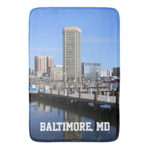 Baltimore's Inner Harbour World Trade Center Foto Badematte