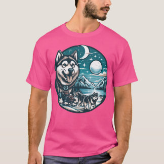 Balto der Schlittenhund in Alaska mit Mondveränder T-Shirt