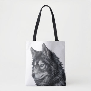Balto Dog Illustration Tasche