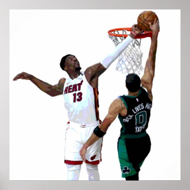 Bam Adebayo Block Poster (Vorne)