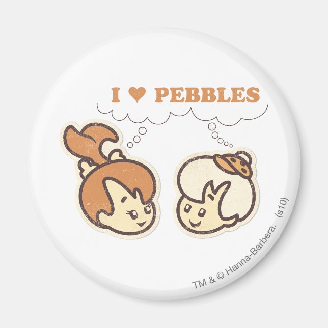 Bam Bam Lieben PEBBLES™ Magnet (Vorne)