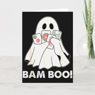 Bam Boo Halloween-Geist Mahjong Lustiges Kostüm Sp Karte