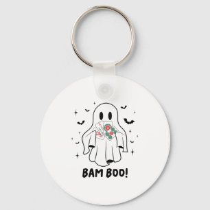 Bam Boo Halloween-Geist Mahjong Lustiges Kostümspi Schlüsselanhänger