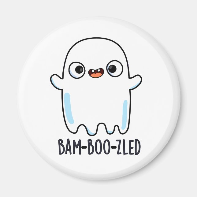 Bam-boo-zled Funny Halloween Konfuse Ghost Pun Magnet (Vorne)