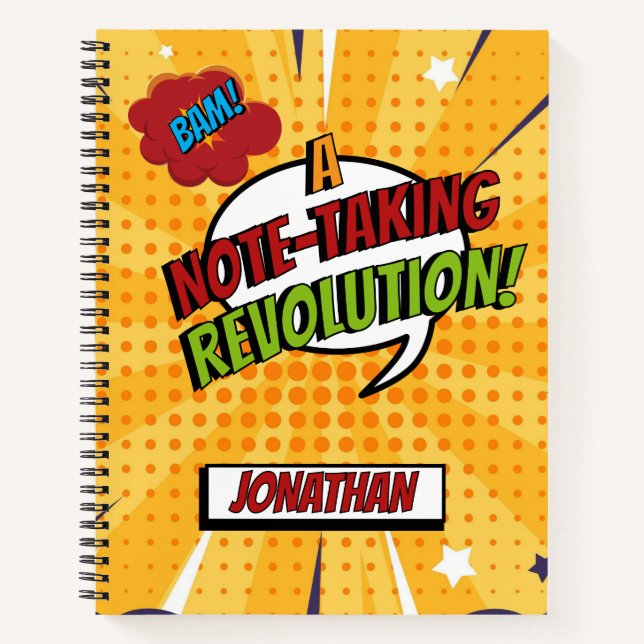 BAM! Comic Buch cool personalisiert trendig bunt (Vorderseite)