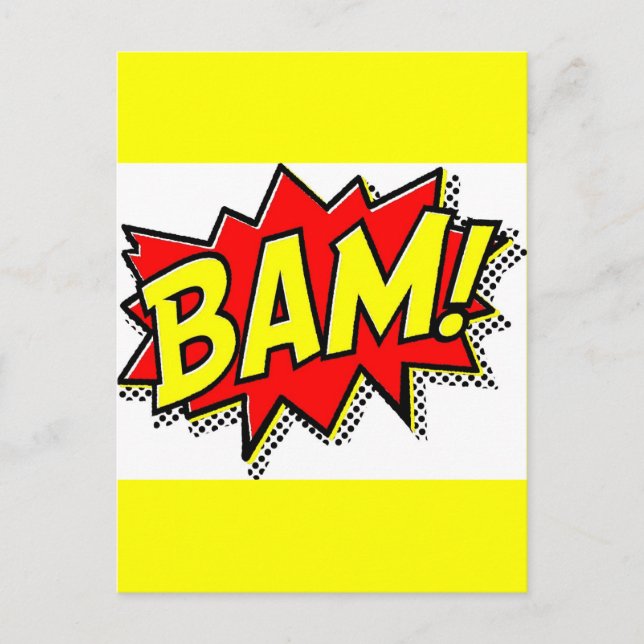 BAM COMICBOOK LÖST AKTIONEN LOUD COMIC CARTOON POSTKARTE (Vorderseite)