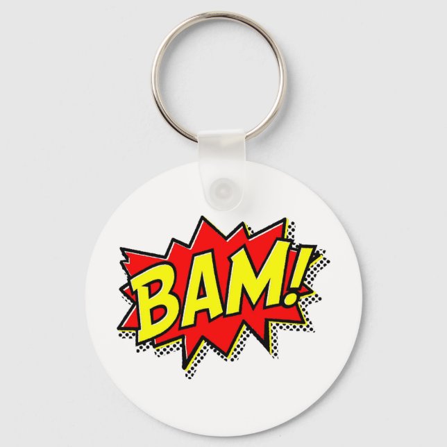 BAM COMICBOOK LÖST AKTIONEN LOUD COMIC CARTOON SCHLÜSSELANHÄNGER (Vorderseite)