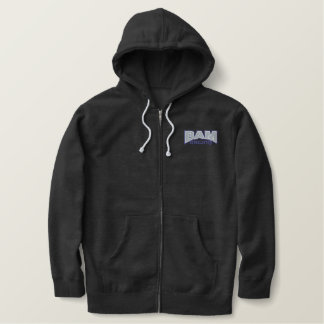 Bam, die Logo-ZipHoodie läuft Bestickter Hoodie