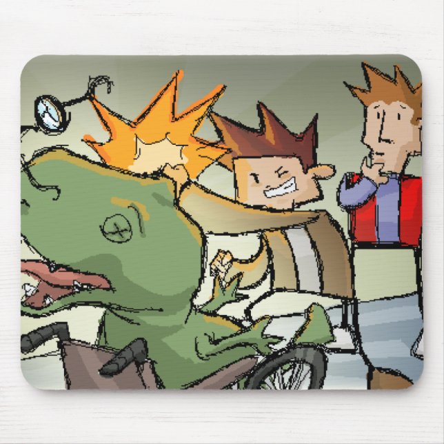 Bam! Lochte total einen Dino Mousepad (Vorne)