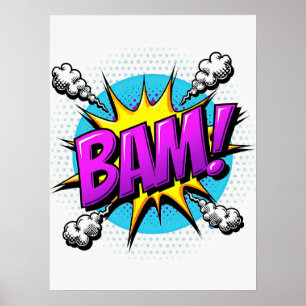 BAM! Pop Explosion - Comic Art Poster