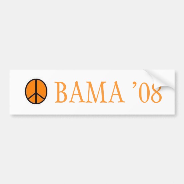 Bama für Obama Autoaufkleber (Vorne)