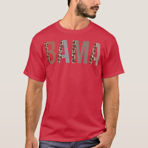 Bama Leopard Print Mama Niedlich Mütter Day Funny T-Shirt