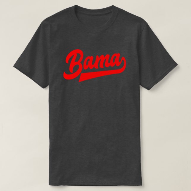 Bama Red Script Alabama TShirt (Design vorne)