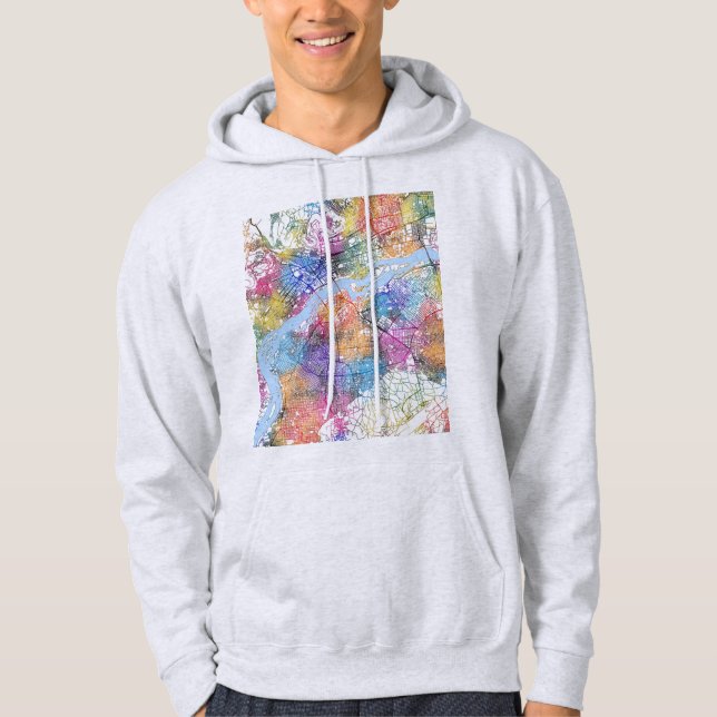 Bamako Mali City Map Hoodie (Vorderseite)