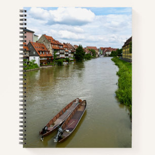 Bamberg Bayern Regnitz Fluss Malereieffekt Kunst Notizbuch