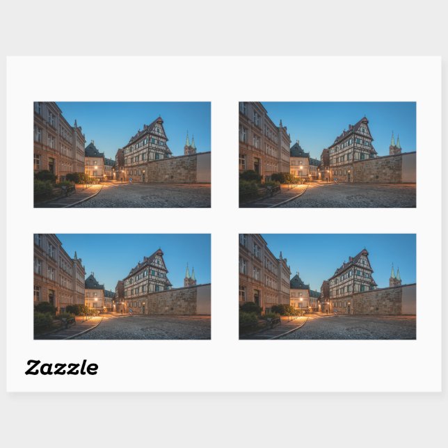 Bamberg Deutschland Rechteckiger Aufkleber (Blatt)