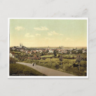 Bamberg, Gesamtansicht, Bayern, Deutschland vintag Postkarte