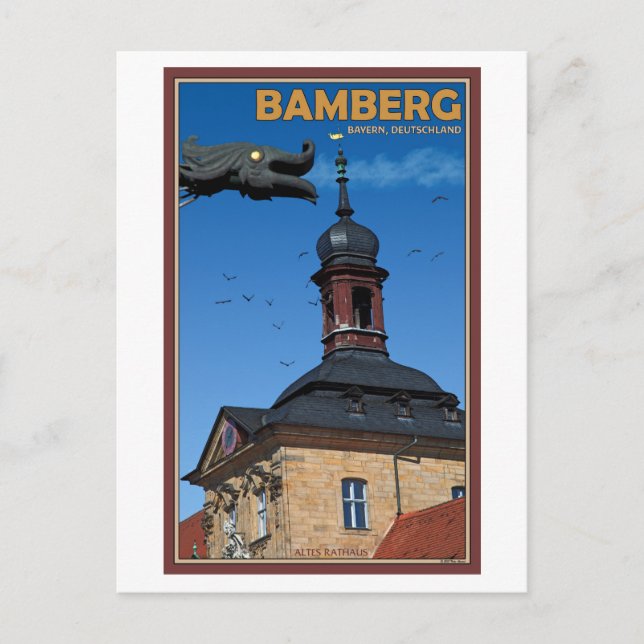 Bamberg - Wasserspout Postkarte (Vorderseite)